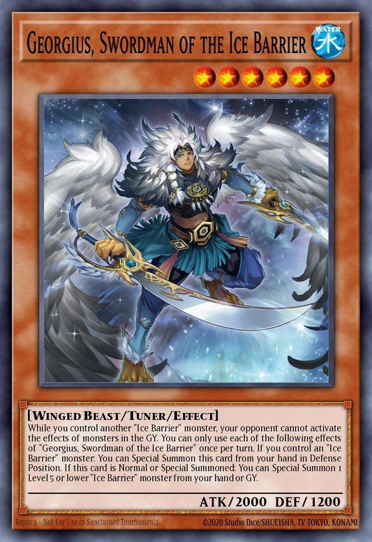 Georgius, Swordman of the Ice Barrier - BLTR-EN006 - Secret Rare - PO