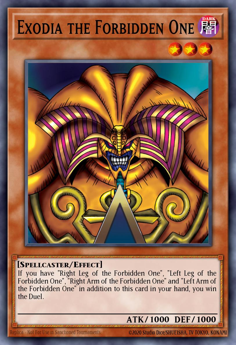 Exodia the Forbidden One - TN23-EN002 - Quarter Century Secret Rare - NM