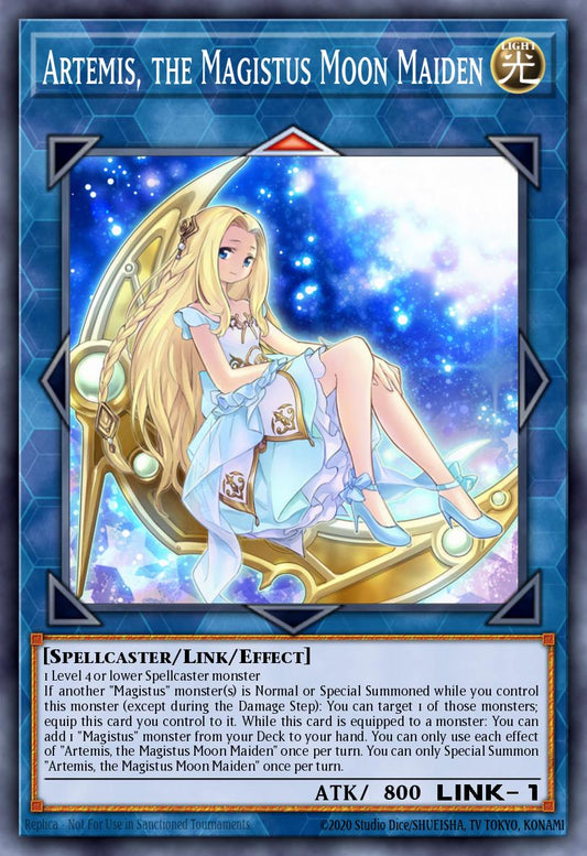 Artemis, the Magistus Moon Maiden - RA01-EN049 - Collectors Rare - NM
