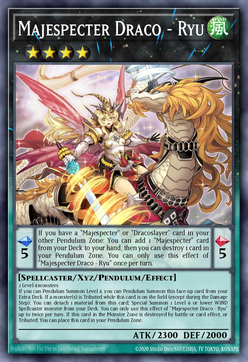 Majespecter Draco - Ryu - PHNI-EN049 - Quarter Century Secret Rare - NM
