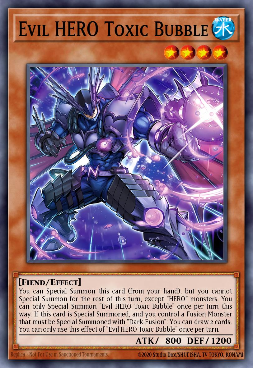 Evil HERO Toxic Bubble - SUDA-EN001 - Ultra Rare - NM