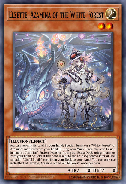Elzette, Azamina of the White Forest - SUDA-EN008 - Secret Rare - NM
