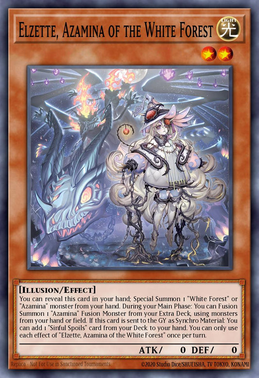 Elzette, Azamina of the White Forest - SUDA-EN008 - Secret Rare - NM