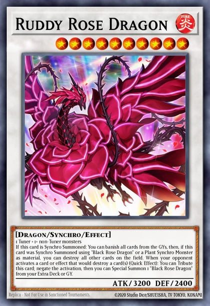 Ruddy Rose Dragon - MP22-EN077 - Secret Rare - NM