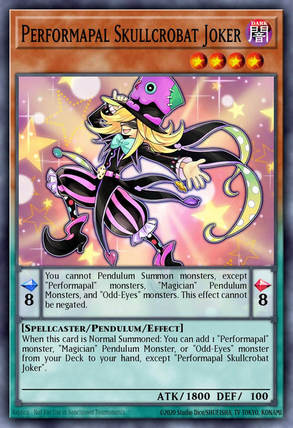Performapal Skullcrobat Joker - RA04-EN257 - Quarter Century Secret Rare - NM