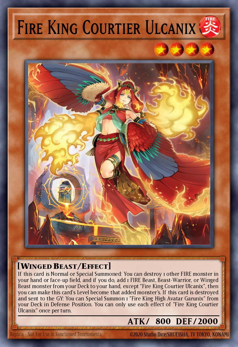Fire King Courtier Ulcanix - MP25-EN262 - Ultra Rare - NM