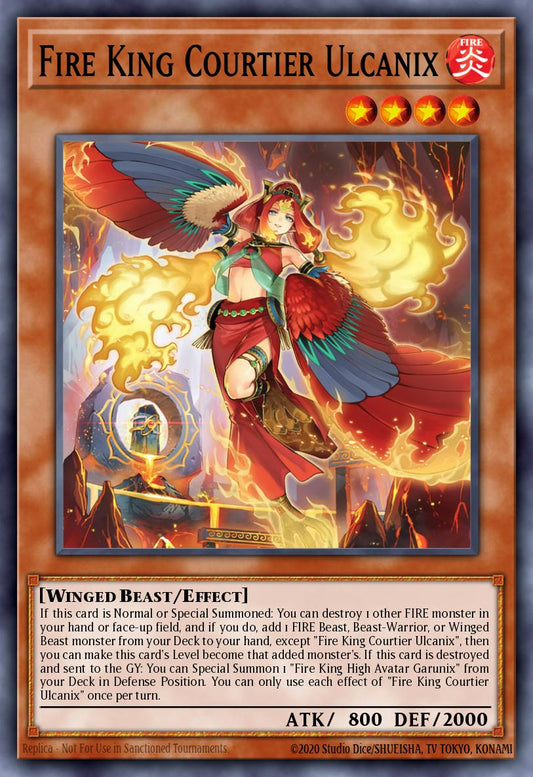 Fire King Courtier Ulcanix - MP25-EN262 - Ultra Rare - NM
