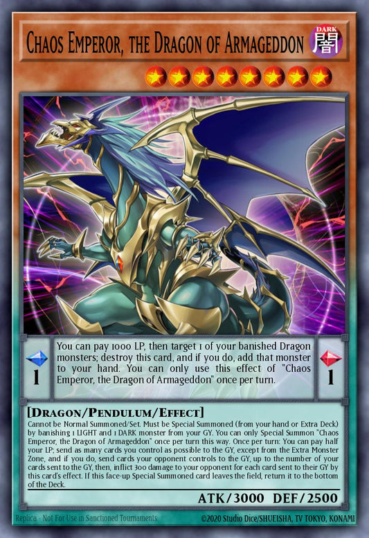 Chaos Emperor, the Dragon of Armageddon - BLC1-EN026 - Special - EX