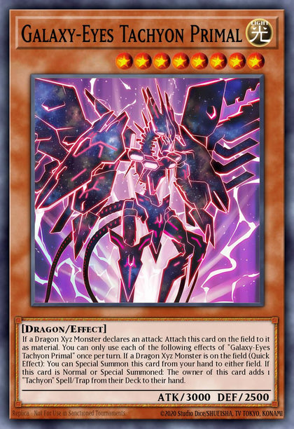 Galaxy-Eyes Tachyon Primal - MZTM-EN011 - Secret Rare - NM