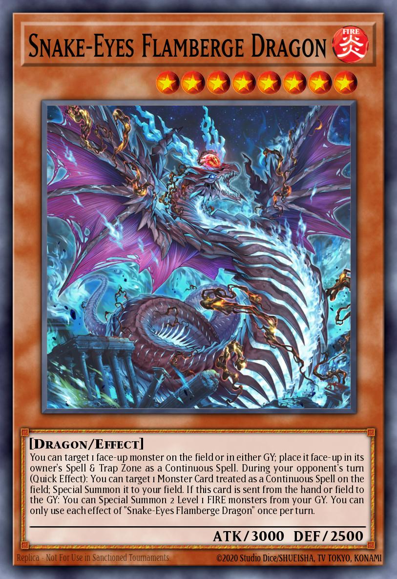 Snake-Eyes Flamberge Dragon - RA03-EN033 - Collectors Rare - NM