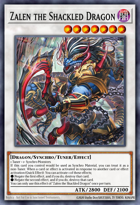 Zalen the Shackled Dragon - BPRO-EN042 - Super Rare - NM