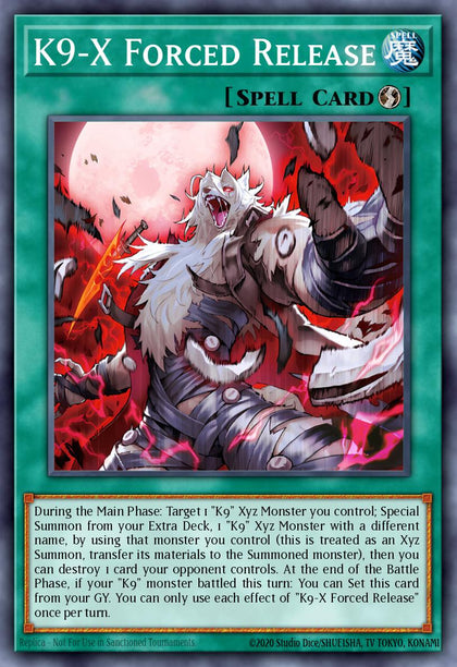 K9-X Forced Release - JUSH-EN039 - Super Rare - NM