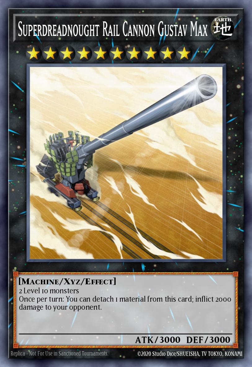 Superdreadnought Rail Cannon Gustav Max - RA04-EN063 - Collectors Rare - NM