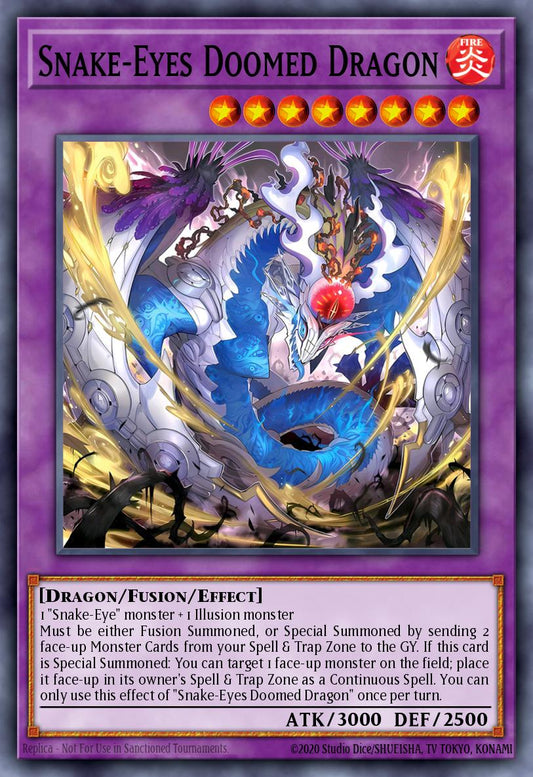 Snake-Eyes Doomed Dragon - RA05-EN039 - Ultra Rare - NM