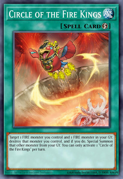 Circle of the Fire Kings - RA04-EN195 - Quarter Century Secret Rare - NM