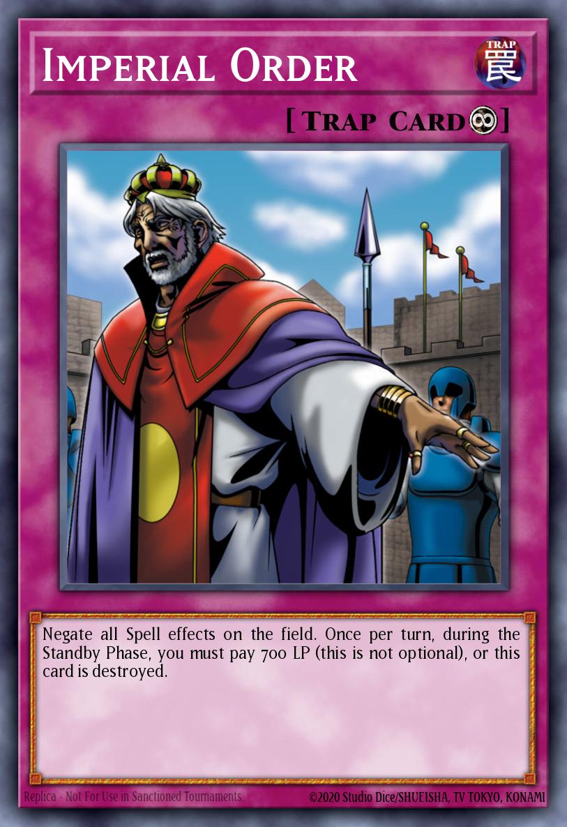 Imperial Order - RA03-EN106 - Platinum Secret Rare - NM