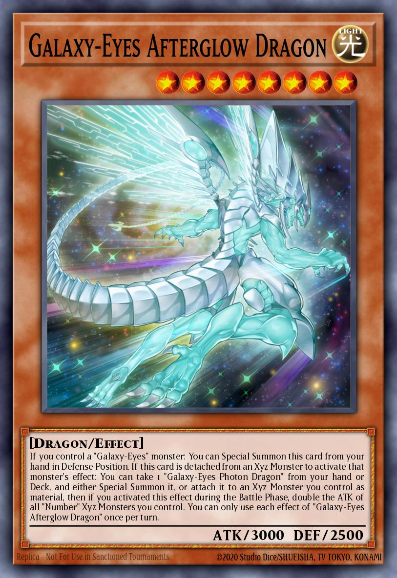 Galaxy-Eyes Afterglow Dragon - RA01-FR017 - Quarter Century Secret Rare - NM