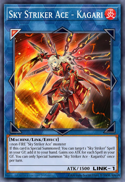 Sky Striker Ace - Kagari - DASA-EN027 - Super Rare - NM