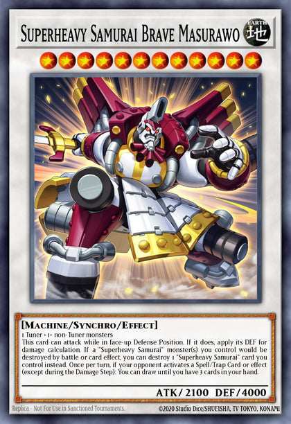Superheavy Samurai Brave Masurawo - CYAC-EN039 - Ultra Rare - NM