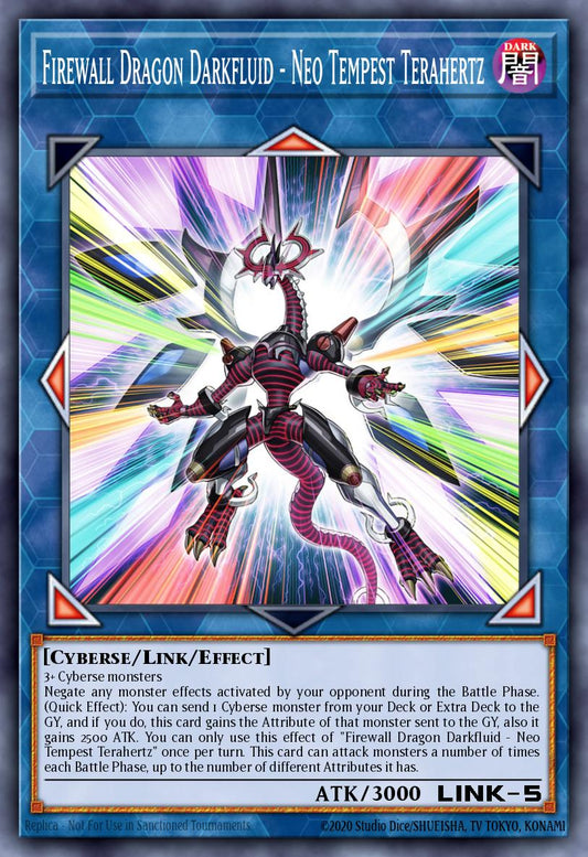 Firewall Dragon Darkfluid - Neo Tempest Terahertz - MP24-EN130 - Secret Rare - NM
