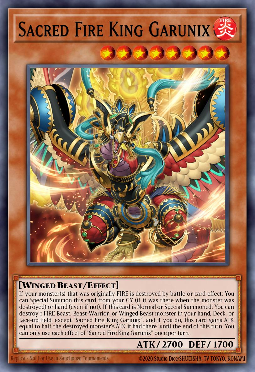 Sacred Fire King Garunix - RA05-EN031 - Starlight Rare - NM