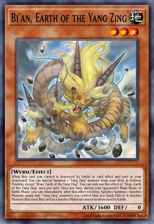 Bi'an, Earth of the Yang Zing - DUEA-EN029 - Super Rare - EX