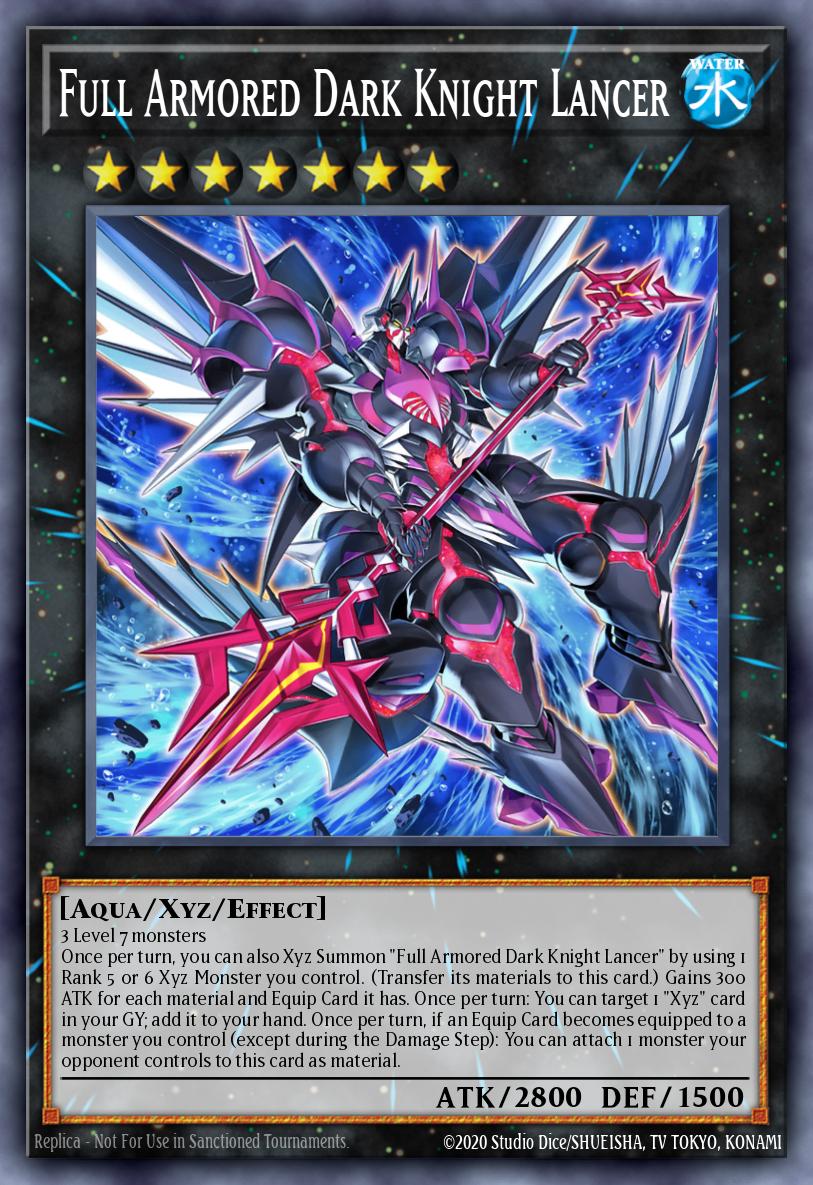 Full Armored Dark Knight Lancer - AGOV-EN041 - Quarter Century Secret Rare - NM