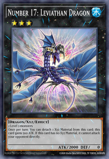 Number 17: Leviathan Dragon - BROL-EN000 - Starlight Rare - NM