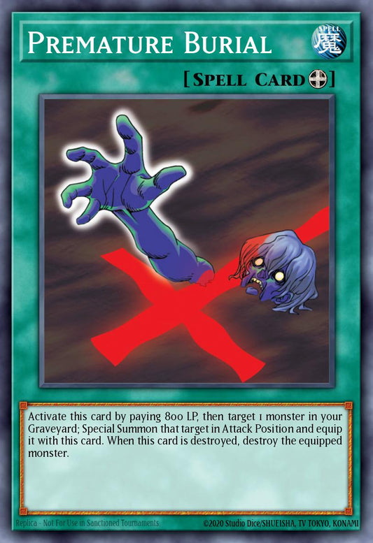 Premature Burial - RA03-EN103 - Platinum Secret Rare - NM