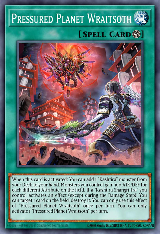 Pressured Planet Wraitsoth - RA02-EN073 - Platinum Secret Rare - NM