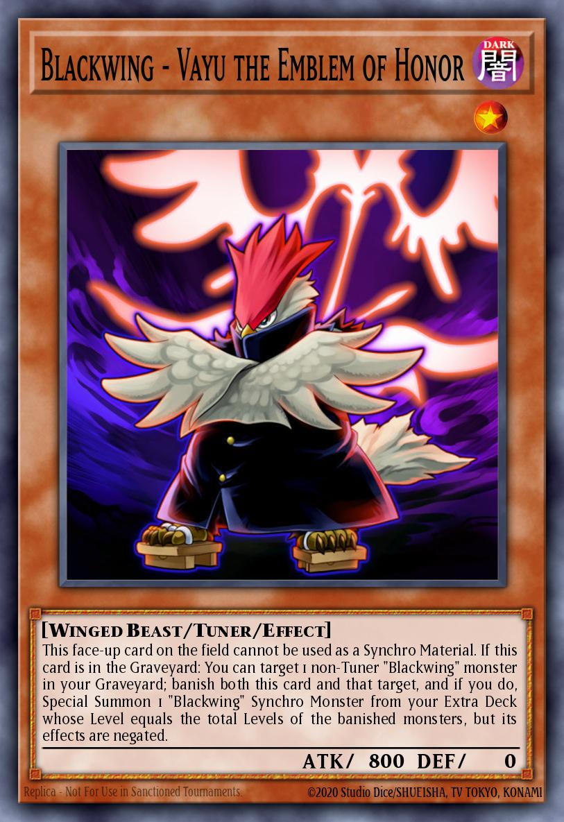 Blackwing - Vayu the Emblem of Honor - BLCR-EN060 - Secret Rare - NM