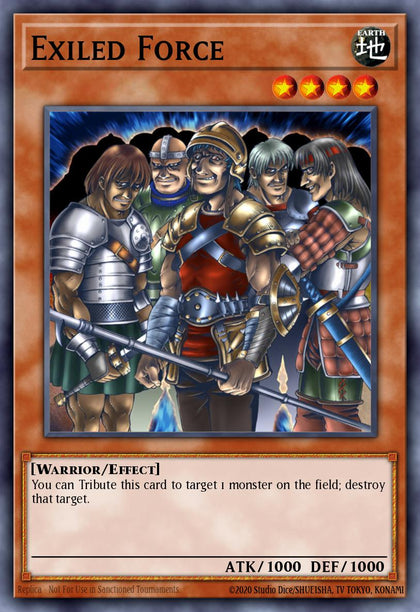 Exiled Force - RA03-EN119 - Quarter Century Secret Rare - NM