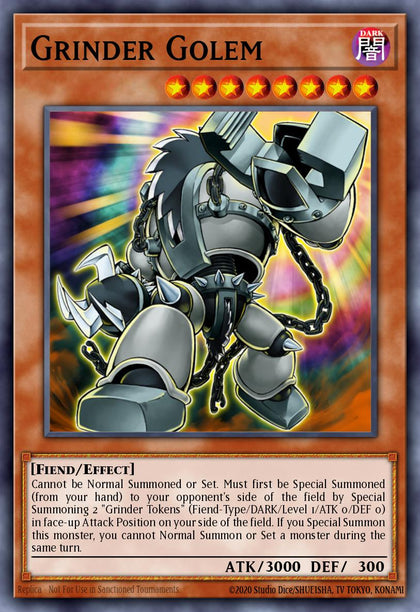 Grinder Golem - DP07-EN009 - Super Rare - NM