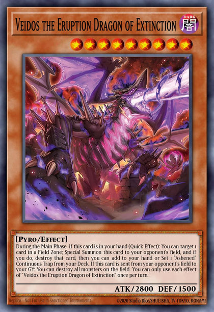 Veidos the Eruption Dragon of Extinction - PHNI-EN090 - Secret Rare - NM