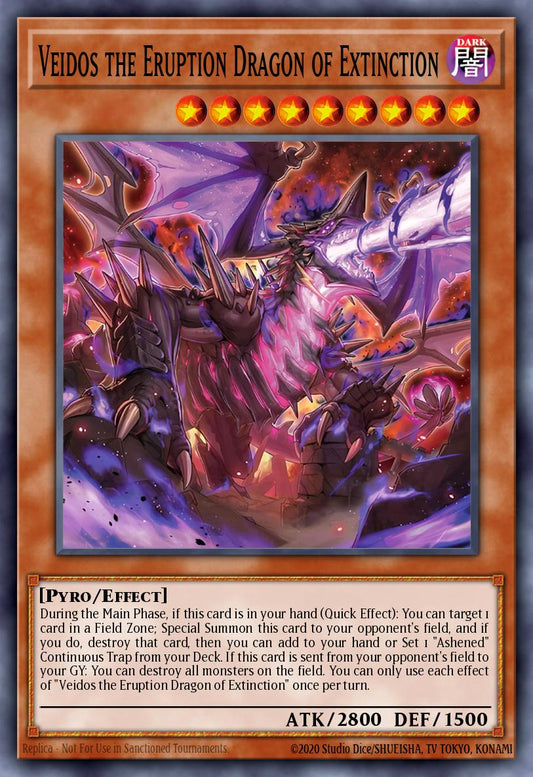 Veidos the Eruption Dragon of Extinction - PHNI-EN090 - Secret Rare - NM