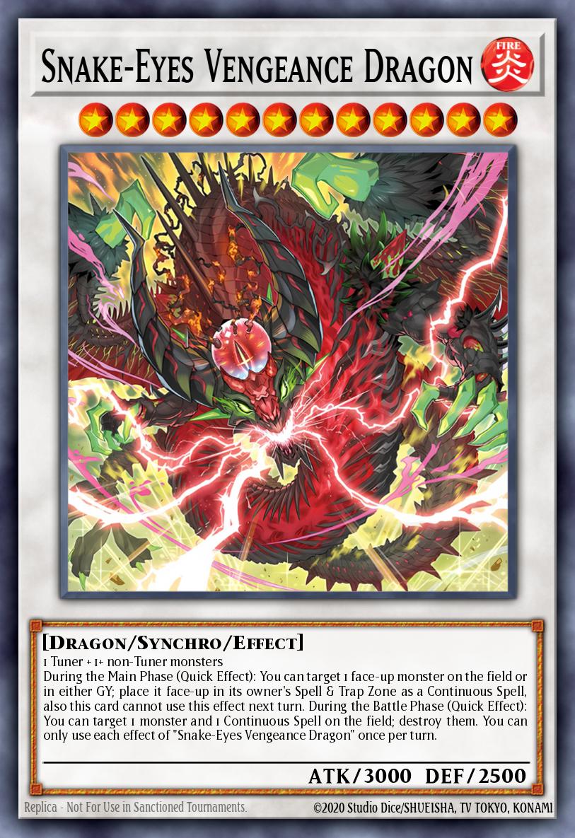 Snake-Eyes Vengeance Dragon - ALIN-EN040 - Quarter Century Secret Rare - NM