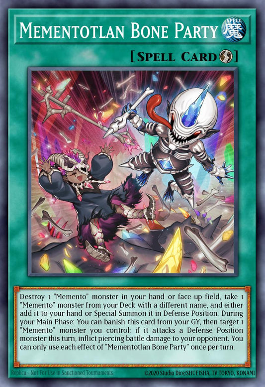 Mementotlan Bone Party - RA04-EN099 - Ultra Rare - NM