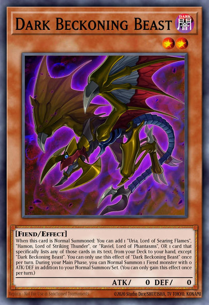 Dark Beckoning Beast - RA03-EN027 - Collectors Rare - NM
