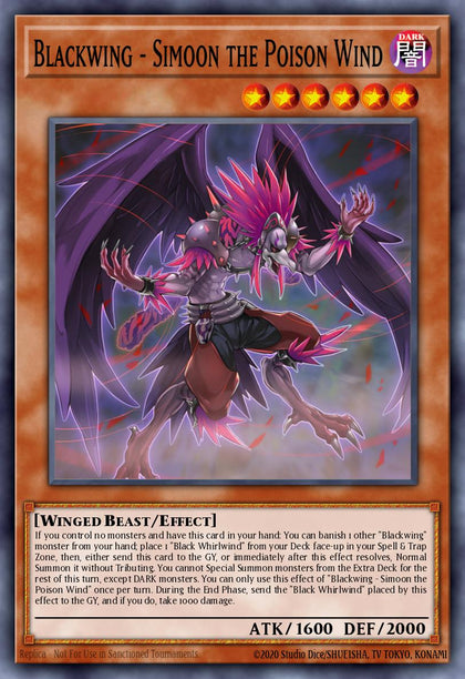 Blackwing - Simoon the Poison Wind - RA01-EN012 - Collectors Rare - NM