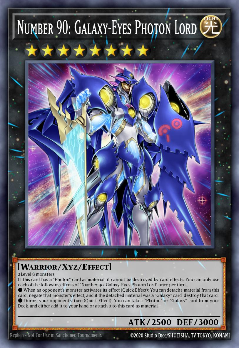Number 90: Galaxy-Eyes Photon Lord - MP25-EN033 - Starlight Rare - NM