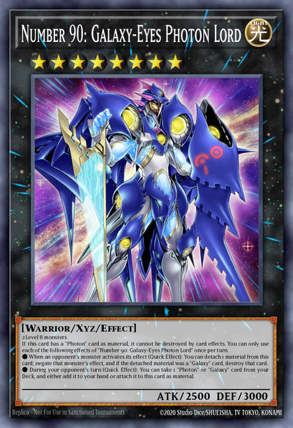Number 90: Galaxy-Eyes Photon Lord - MP25-EN033 - Starlight Rare - NM