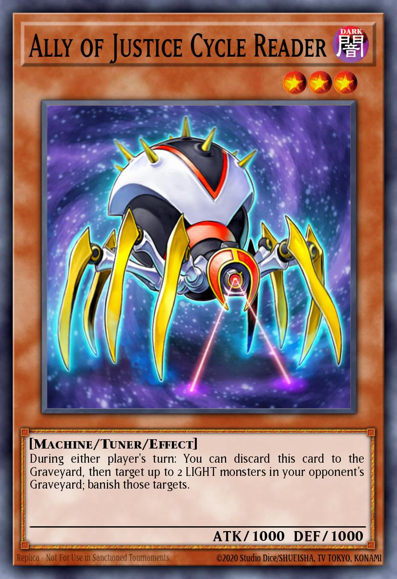 Ally of Justice Cycle Reader - OP03-EN006 - Super Rare - NM