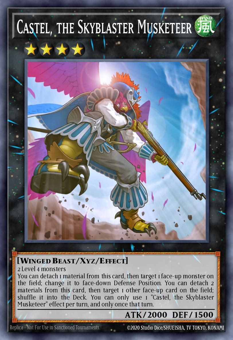 Castel, the Skyblaster Musketeer - RA04-EN230 - Quarter Century Secret Rare - NM