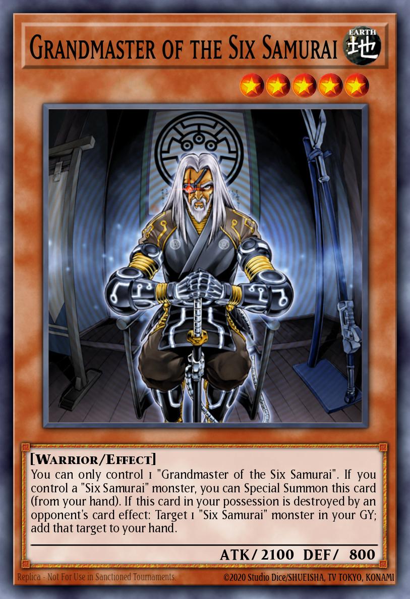 Grandmaster of the Six Samurai - RA03-EN174 - Platinum Secret Rare - NM