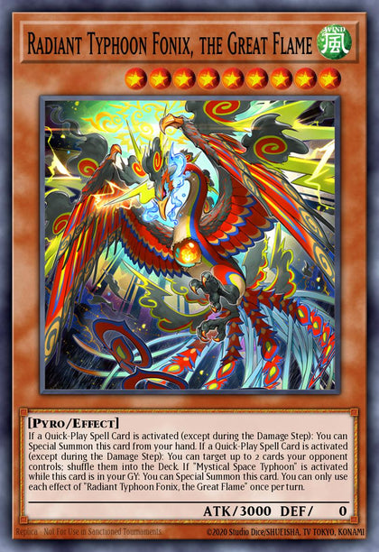 Radiant Typhoon Fonix, the Great Flame - DOOD-EN017 - Ultra Rare - NM