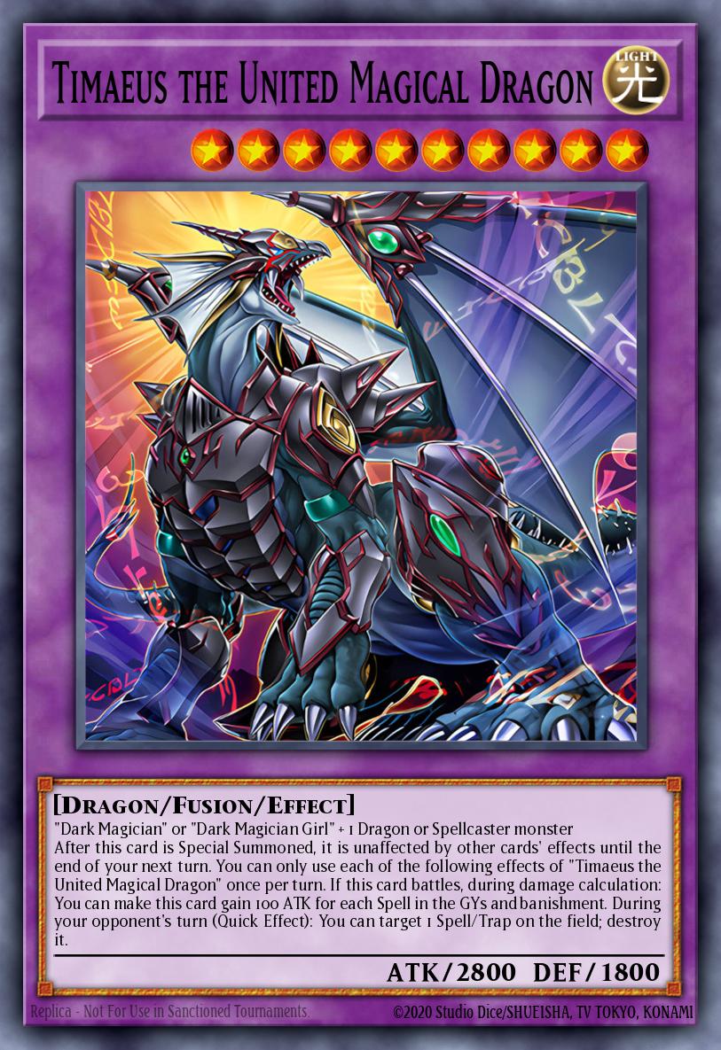 Timaeus the United Magical Dragon - MZMU-EN012 - Collectors Rare - NM