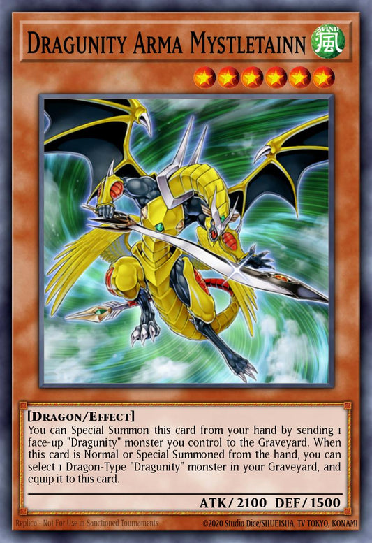 Dragunity Arma Mystletainn - SDDL-EN002 - Super Rare - EX