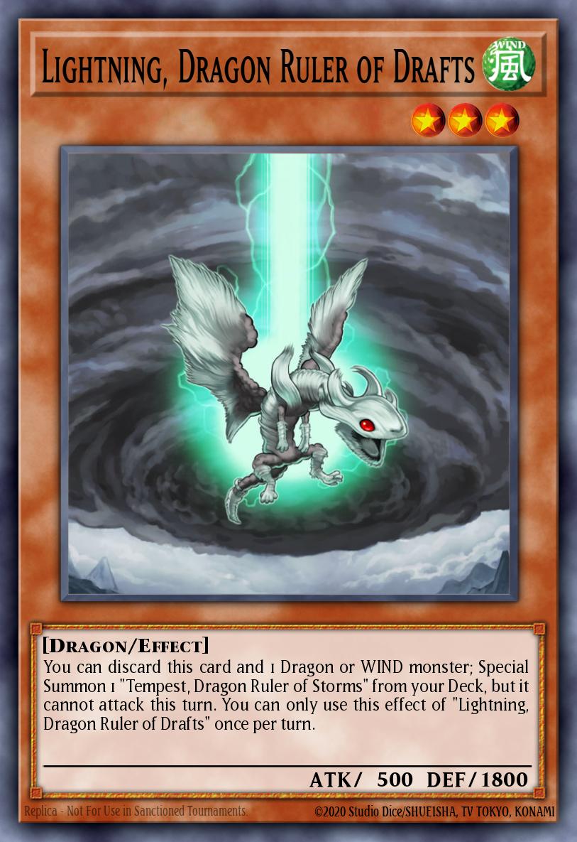 Lightning, Dragon Ruler of Drafts - RA03-EN257 - Quarter Century Secret Rare - NM