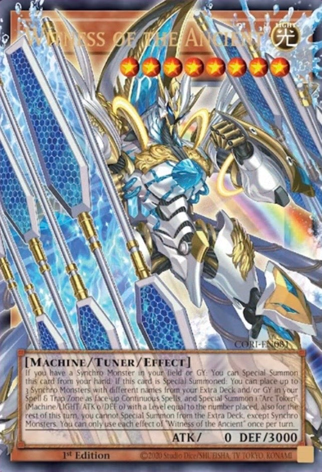 Witness of the Ancient - CORI EN081 - Starlight Rare Extended Art / Overframe - NM