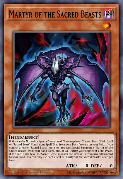 Martyr of the Sacred Beasts - CORI EN009 - Super Rare - NM